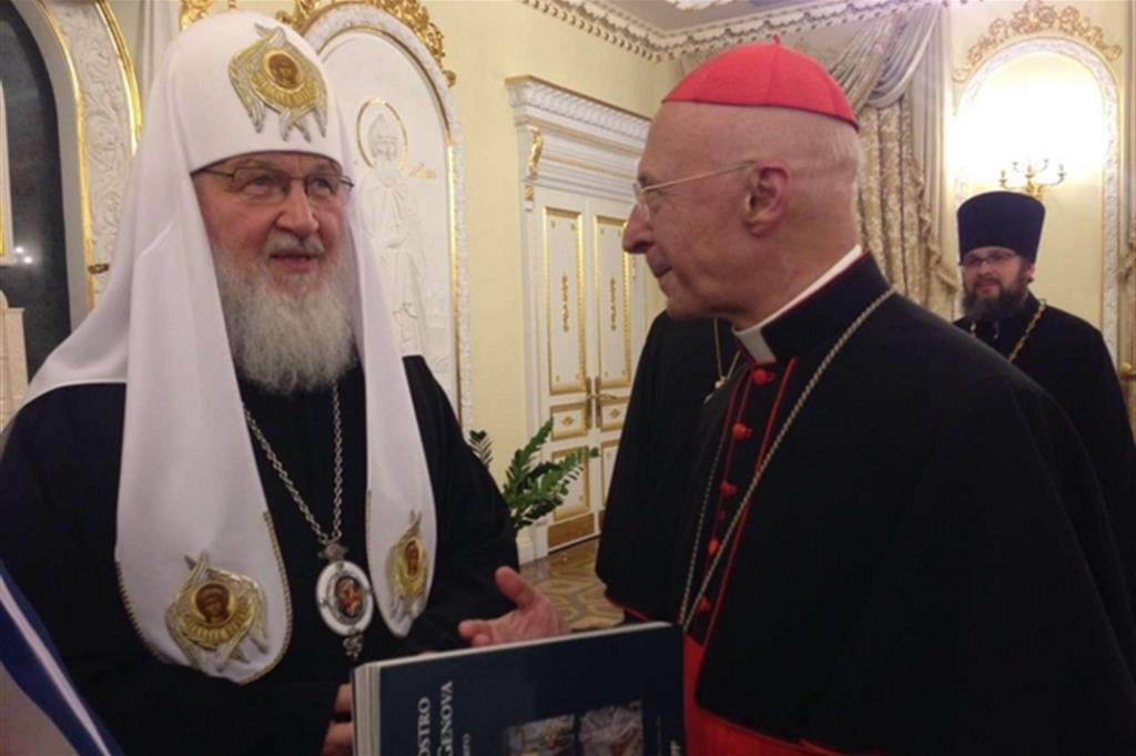 Il patriarca Kirill e il cardinale Bagnasco