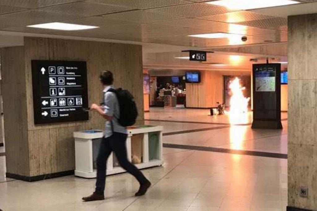 L'esplosione in stazione a Bruxelles