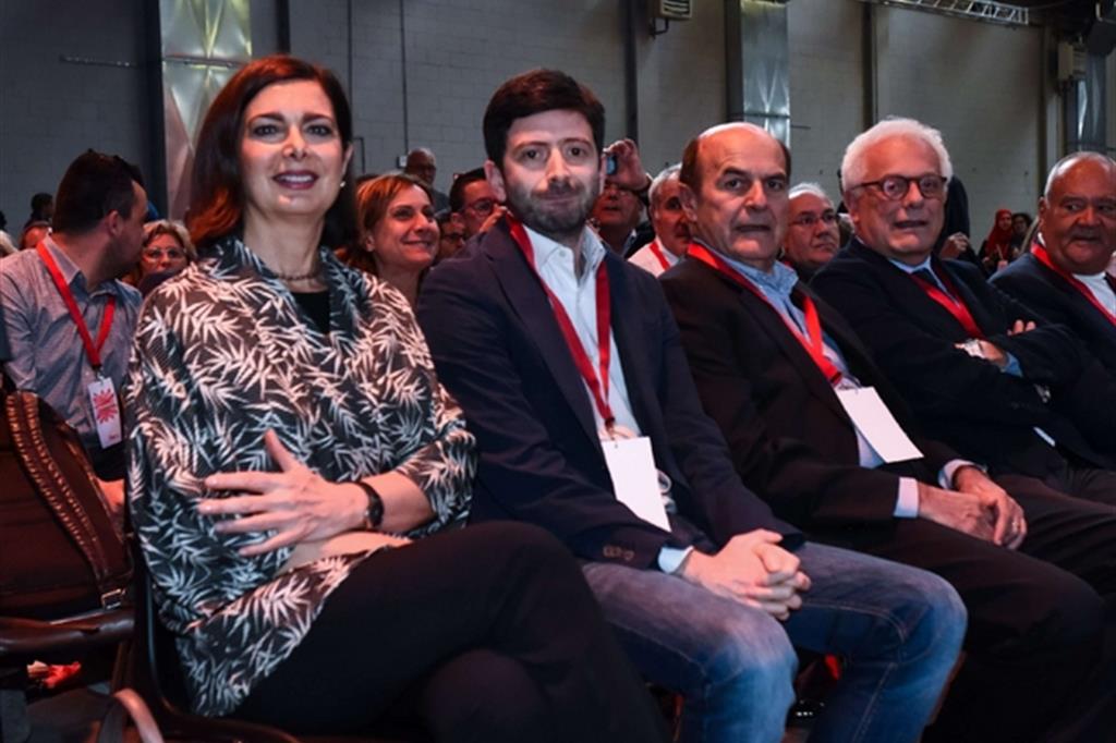 Laura Boldrini, Roberto Speranza, Pierluigi Bersani