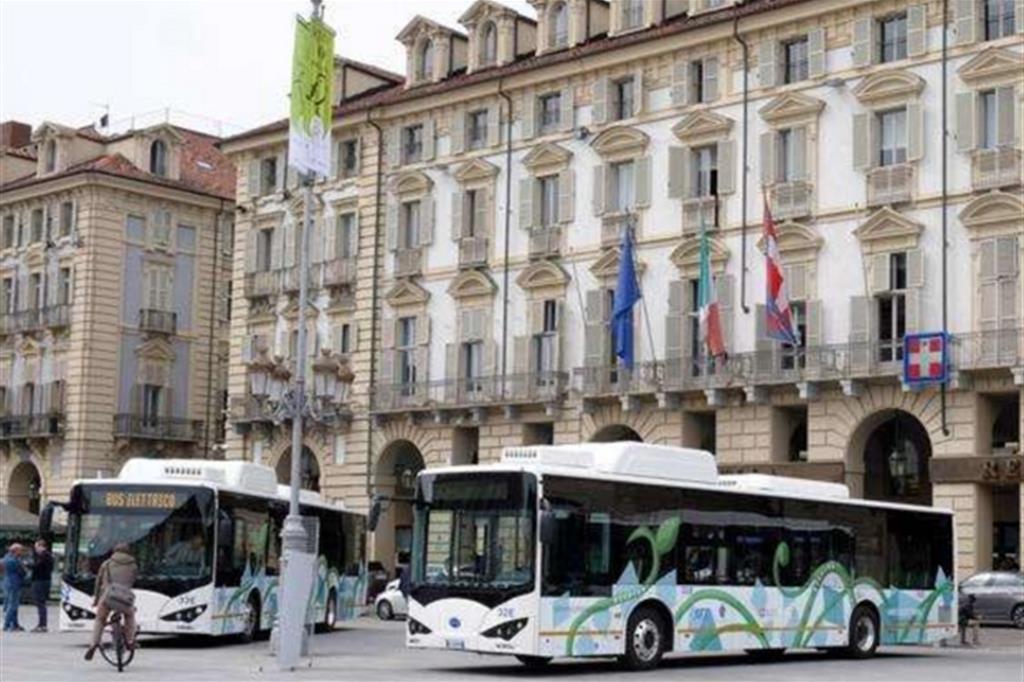 I bus della BYD a Torino