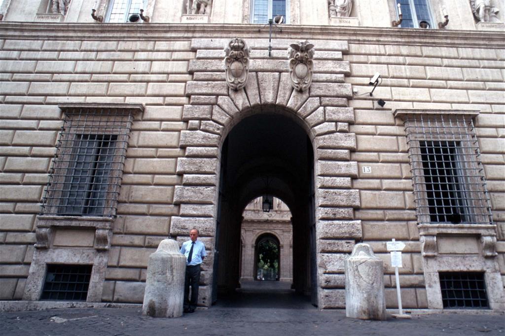Esterno della sede del Consiglio di Stato a Roma