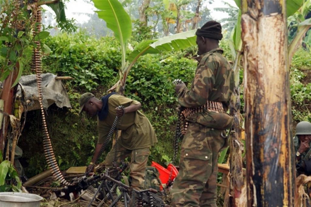 Militari nella zona di Butembo: nella regione di confine del Nord Kivu congolese sono una mezza dozzina le mizilie presenti