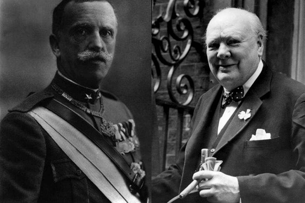 Winston Churchill e Vittorio Emanuele III