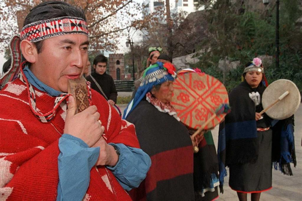 Manifestazione dei mapuche a Santiago, Ap
