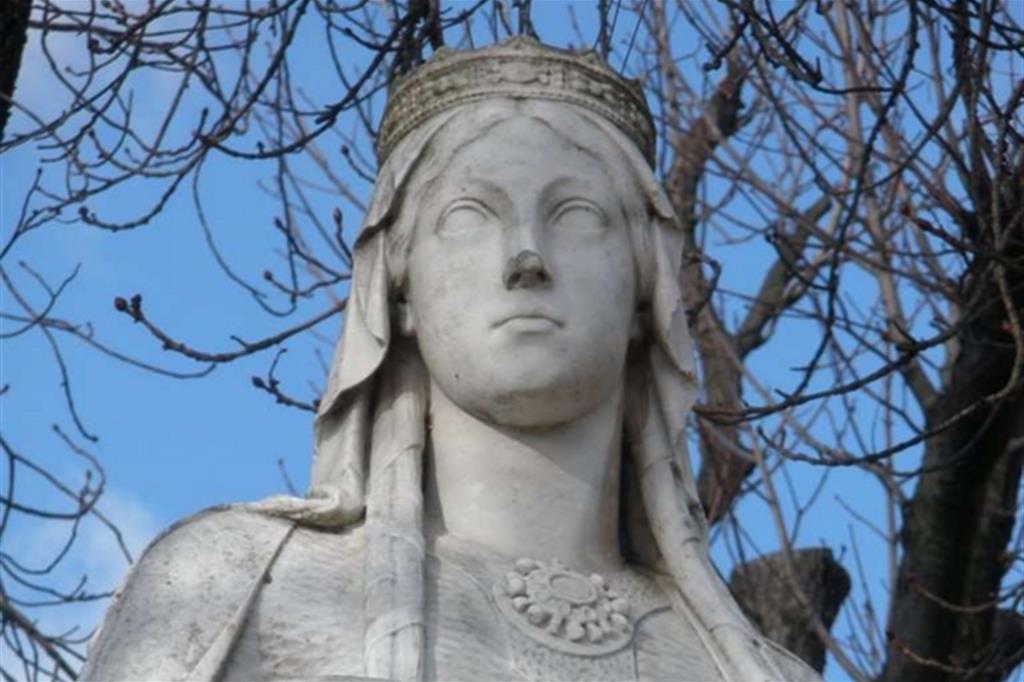 Parigi, Jardin du Luxembourg: la statua dedicata a santa Clotilde