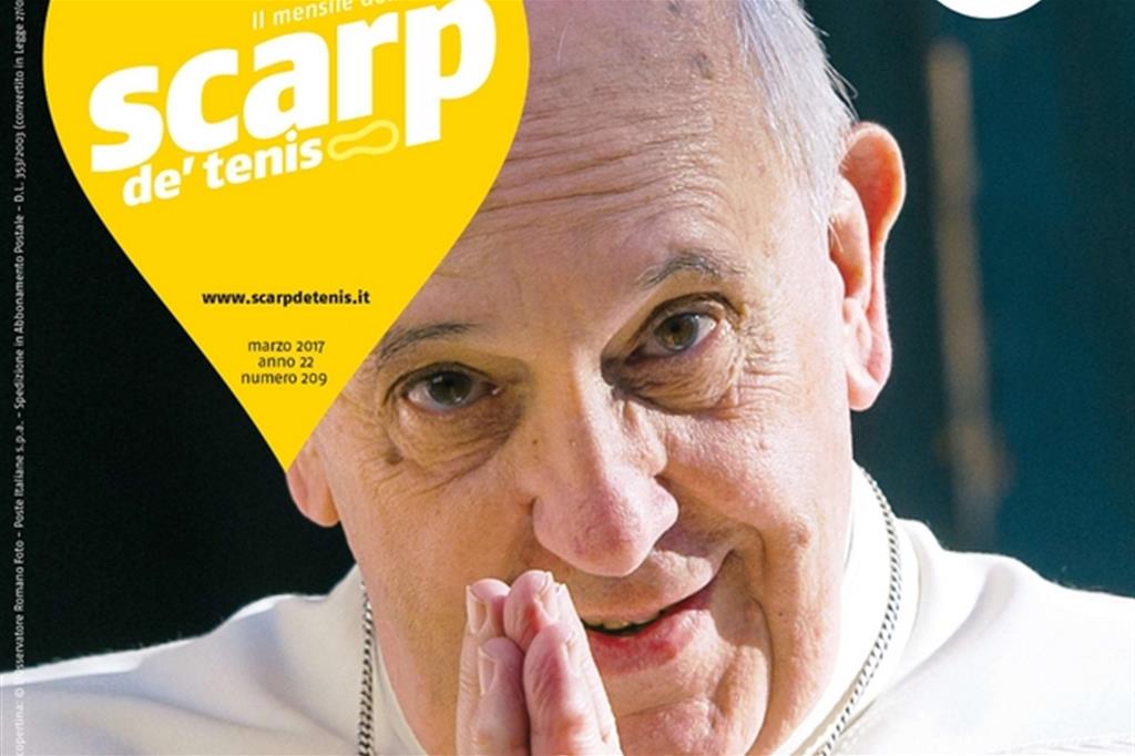 La copertina del mensile Scarp de' tenis di marzo 2017