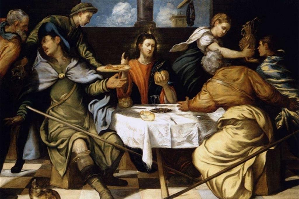 Tintoretto, "La cena di Emmaus"
