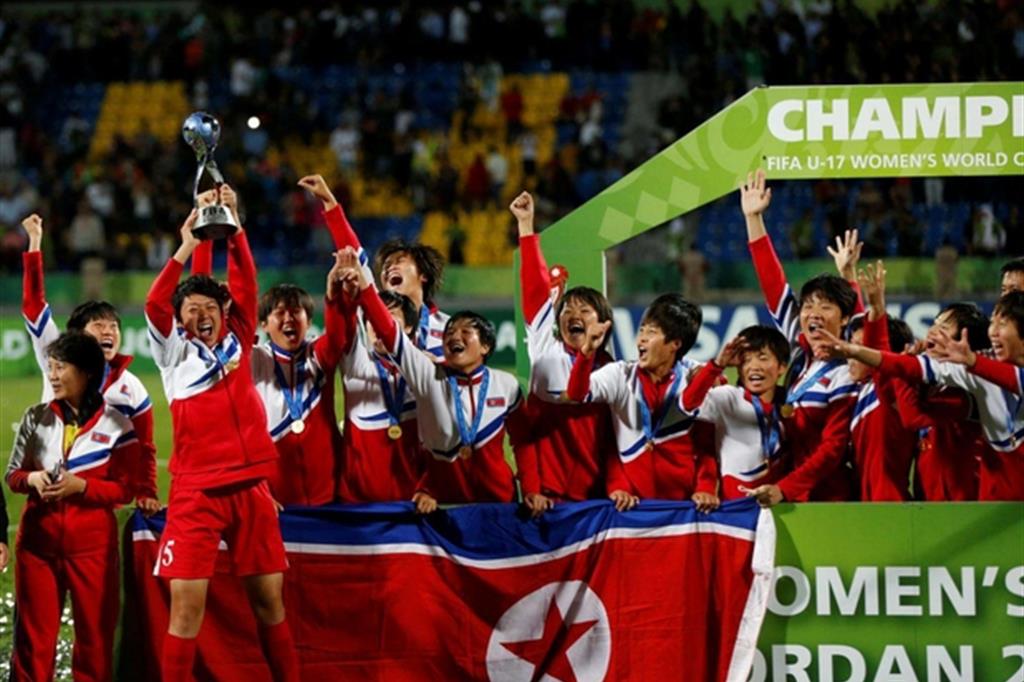 Nord Corea, le campionesse del mondo under 17