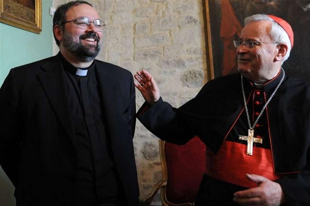 ll Cardinale Bassetti e il vescovo Paolo Giulietti