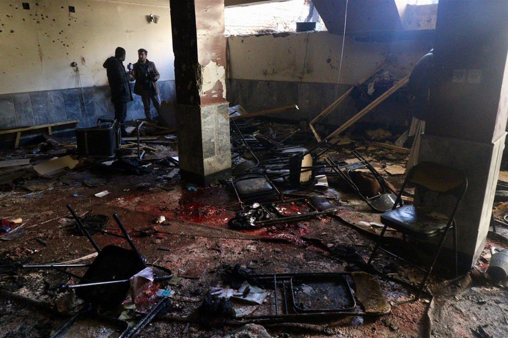 L'attentato a Kabul (Ansa)