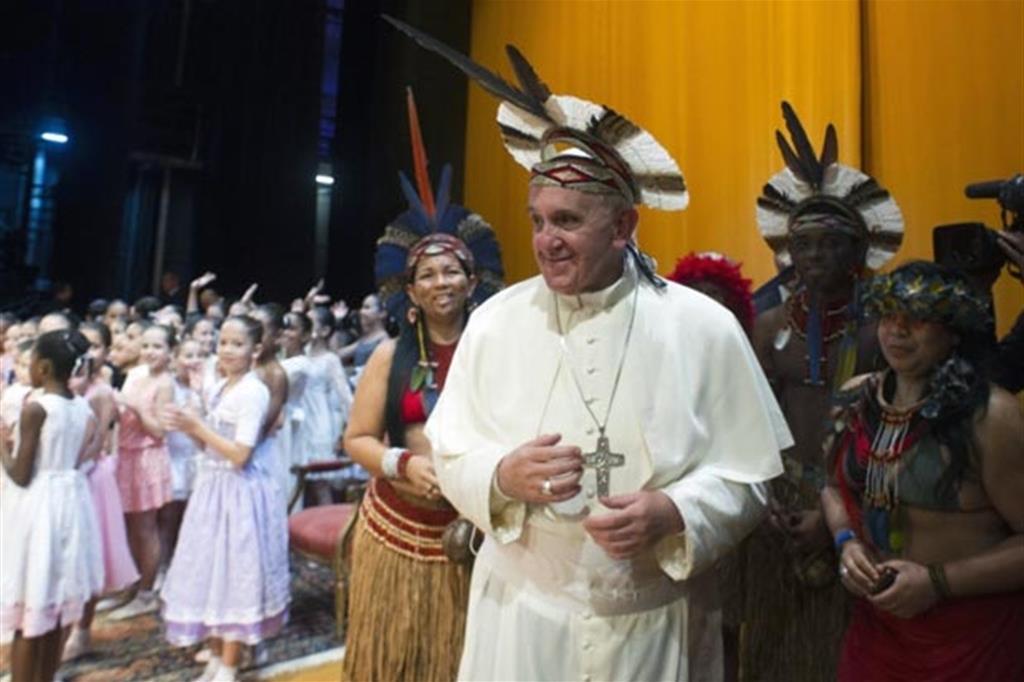 Risultati immagini per In Perù il Papa apre la via del Sinodo sull’Amazzonia