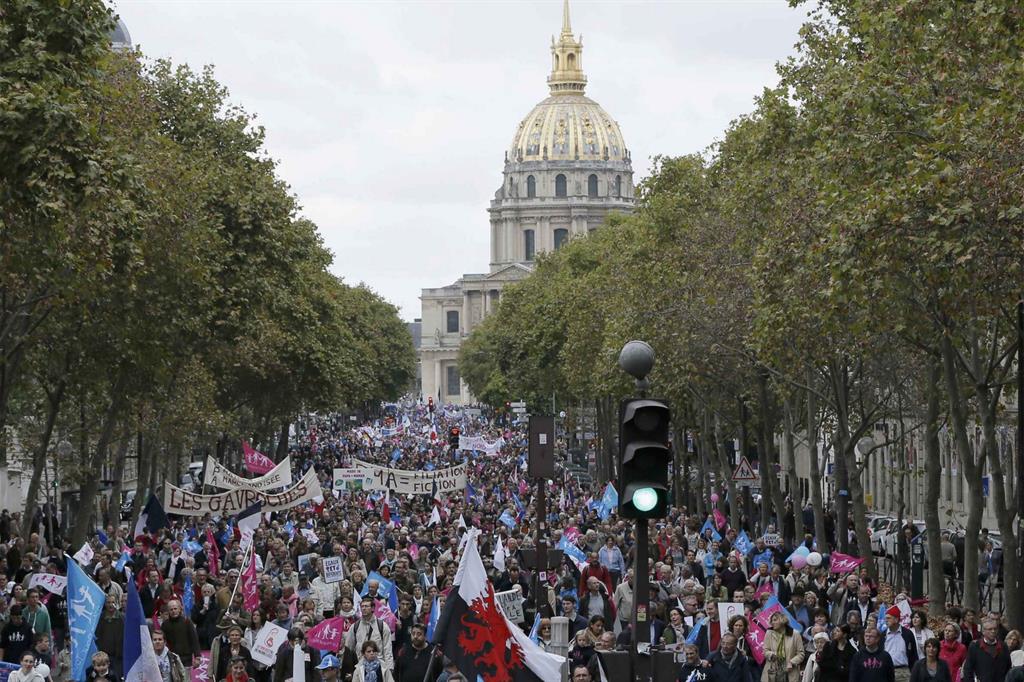 A Parigi una manifestazione di Manif pour tous a favore della vita