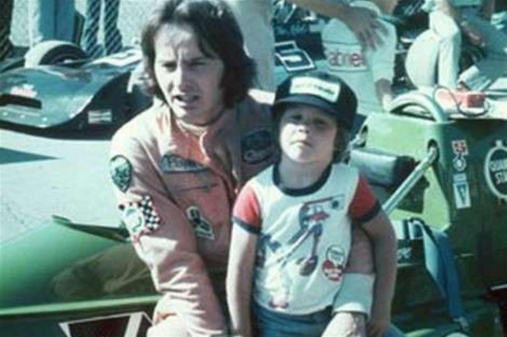 Gilles Villeneuve con il figlio Jacques (Ercole Colombo)