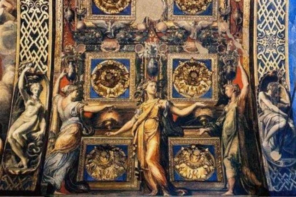 Parmigianino, Tre vergini sagge e tre vergini stolte, particolare