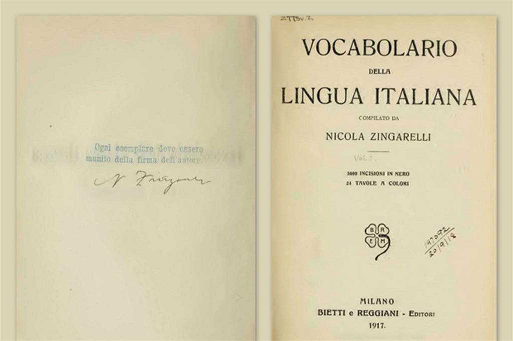 Il vocabolario Zingarelli, un secolo d'Italia parola per parola