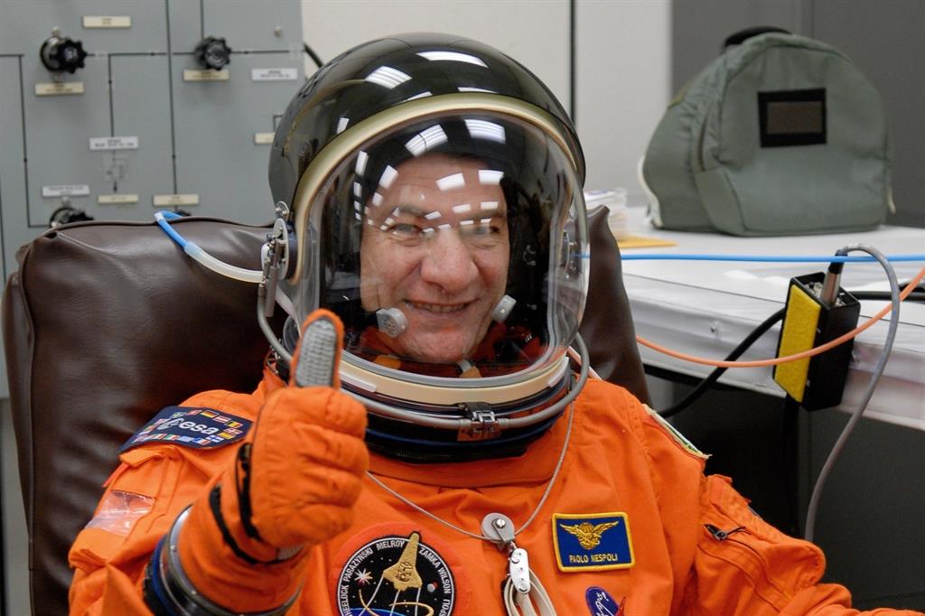 L'astronauta italiano Paolo Nespoli