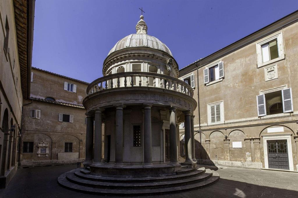 Roma, Accademia di Spagna. Il tempietto del Bramante (Ansa/Fai) - 