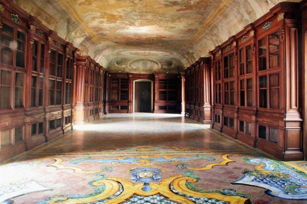 Padula, Salerno. Certosa di San Lorenzo, biblioteca (Ansa/Fai) - 