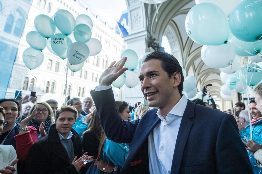 Kurz ha chiuso la campagna elettorale a Vienna (Ansa)