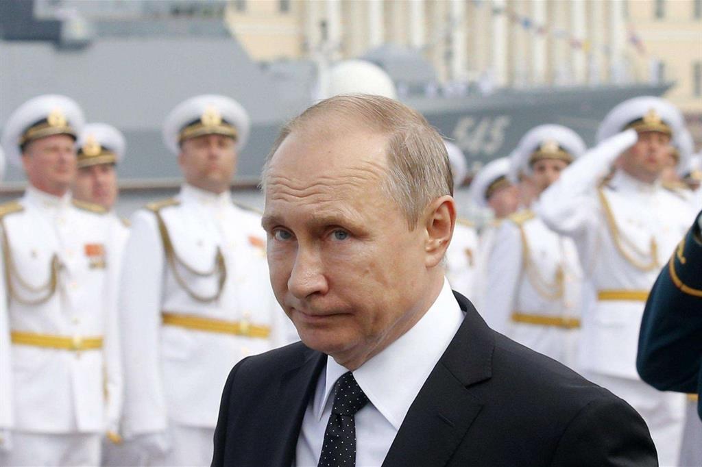 Putin a San Pietroburgo (Ansa)
