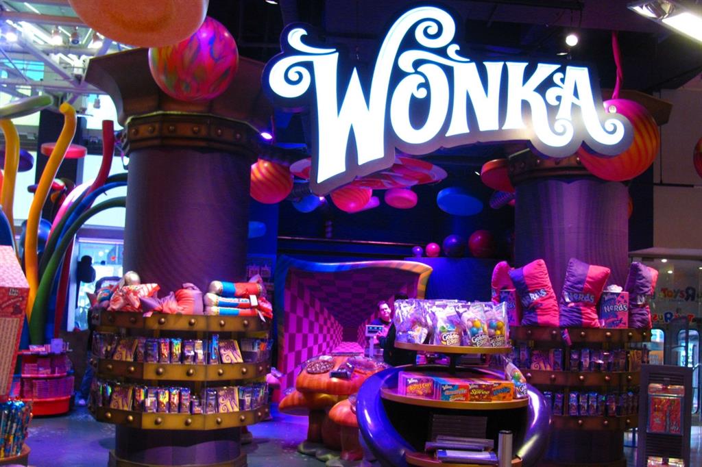 L'interno dello spazio Wonka dentro al negozio di Toys'R Us, a New York