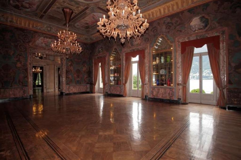 La sala delle feste di Villa Erba