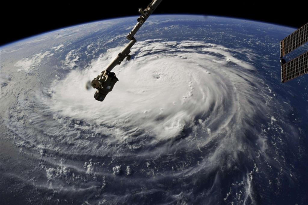 L'uragano Florence visto dal satellite (Ansa)