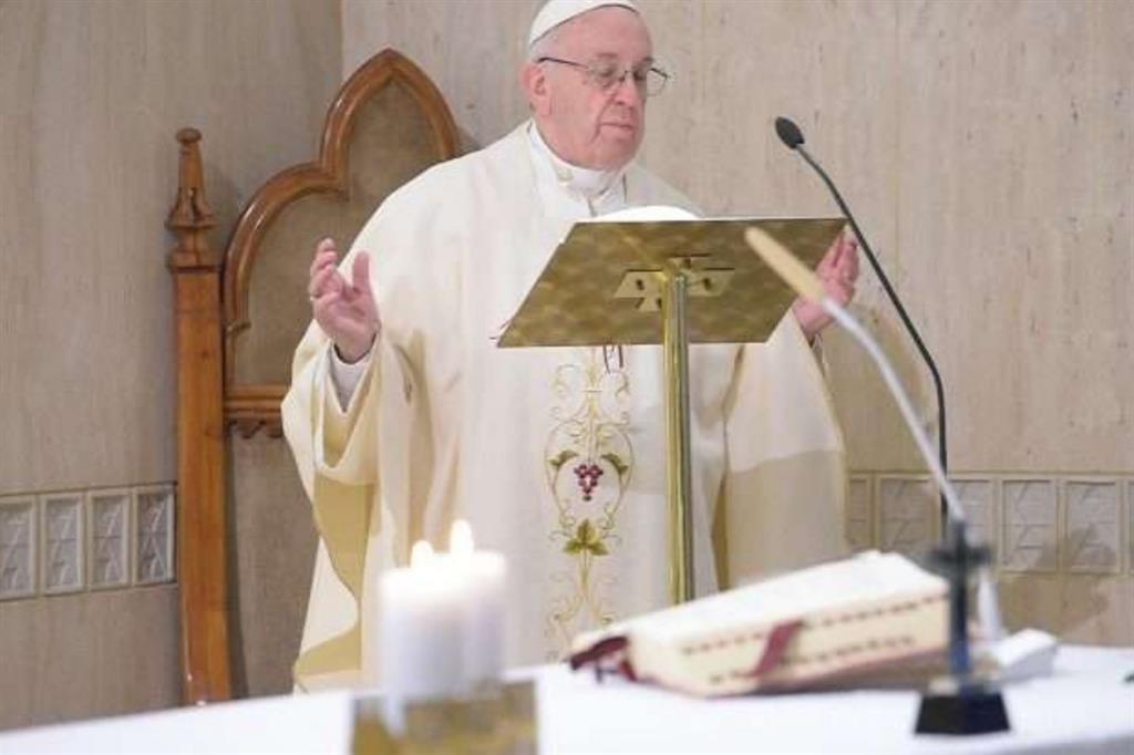Papa Francesco alla Messa mattutina (Vatican Media)