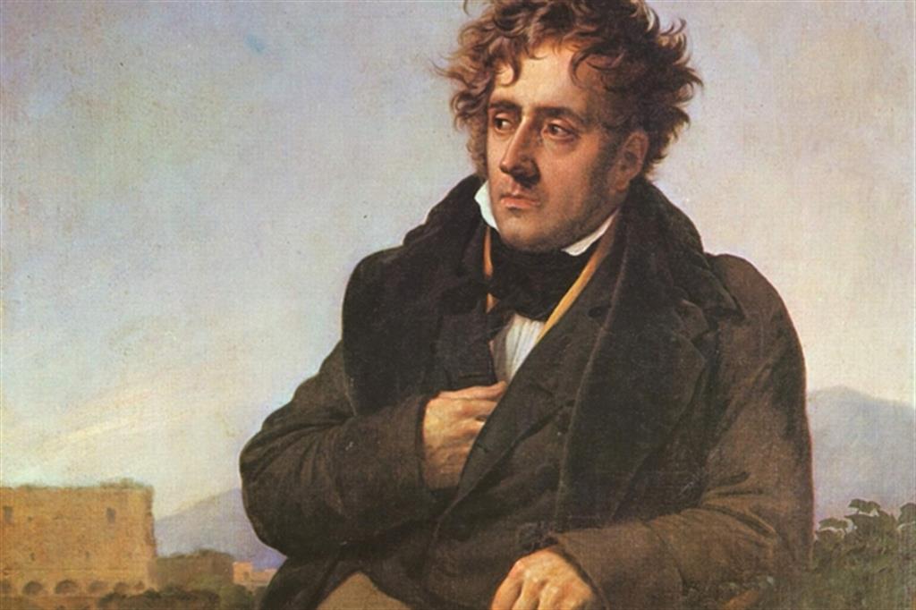 François-René de Chateaubriand nel ritratto di Roussy-Trioson (1810, particolare)