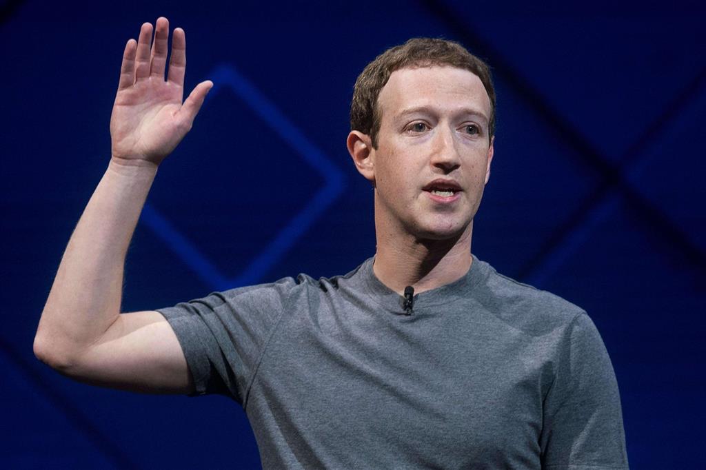 Il numero uno di Facebook, Mark Zuckerberg (Ansa)
