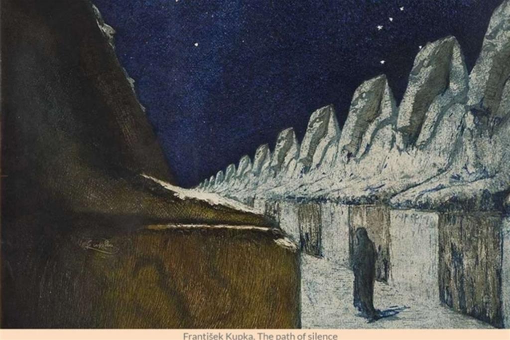 Frantisek kupka, "La via del silenzio", 1903, particolare