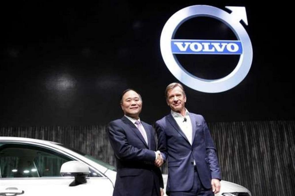 Li Shufu, proprietario di Geely e Hakan Samuelsson, ceo di Volvo