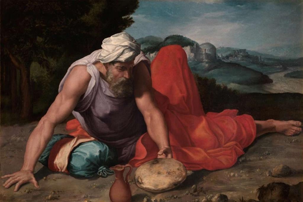 Daniele da Volterra, “Il profeta Elia nel deserto” (1550 circa)