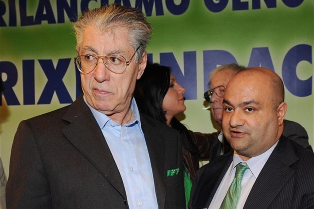 Umberto Bossi e Francesco Belsito sotto accusa per i rimborsi elettorali alla Lega