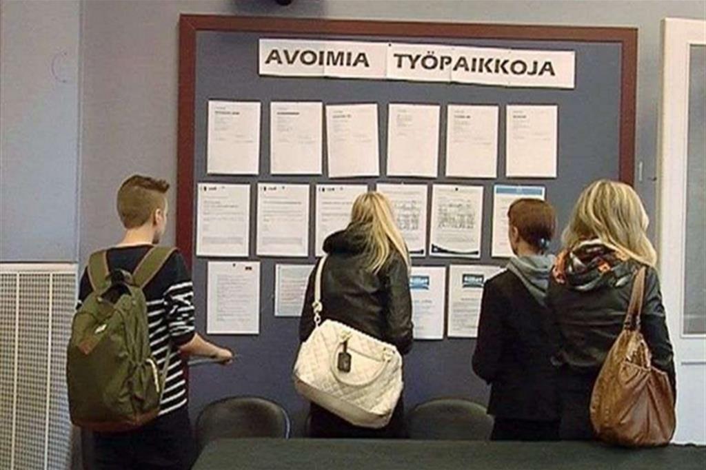 Un ufficio di collocamento in Finlandia