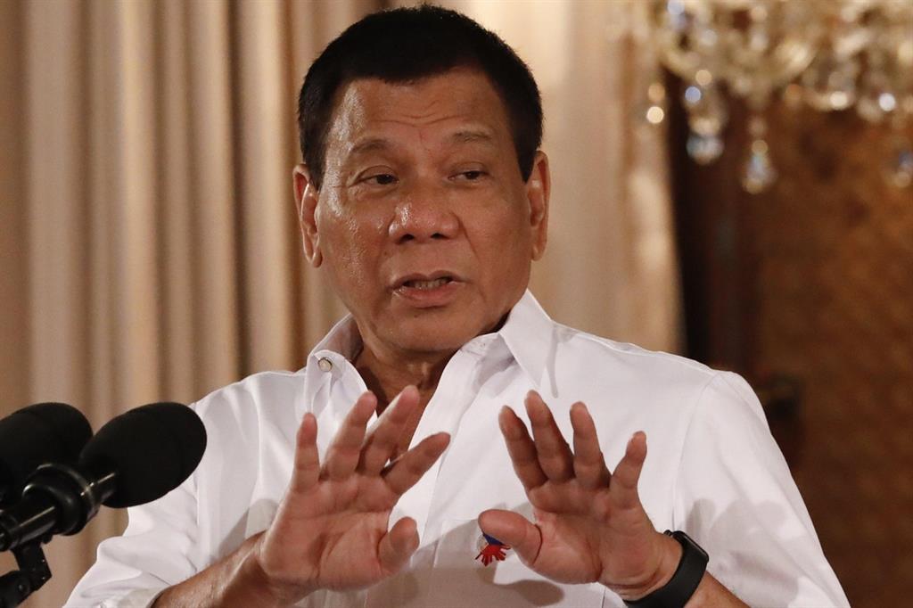 Il presidente delle Filippine, Rodrigo Duterte (Ansa)