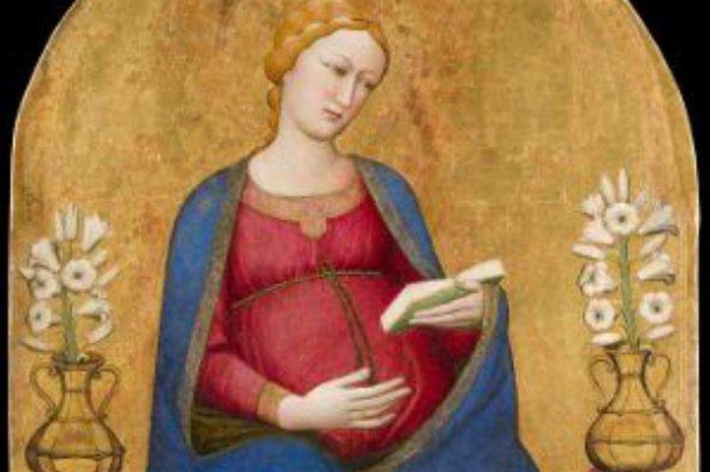 Madonna del Parto della Pieve di Montefiesole, Pontassieve (Italia), Antonio di Francesco da Venezia (particolare)