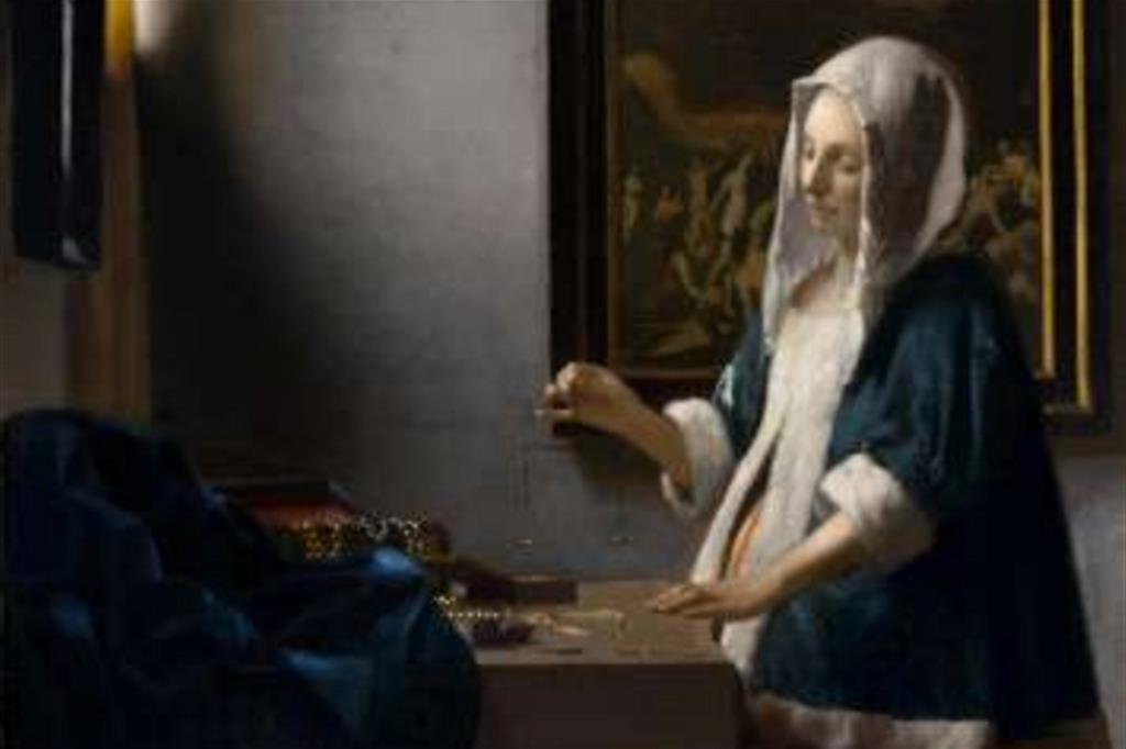 “Donna con la bilancia” di Jan Vermeer alla National Gallery di Washington