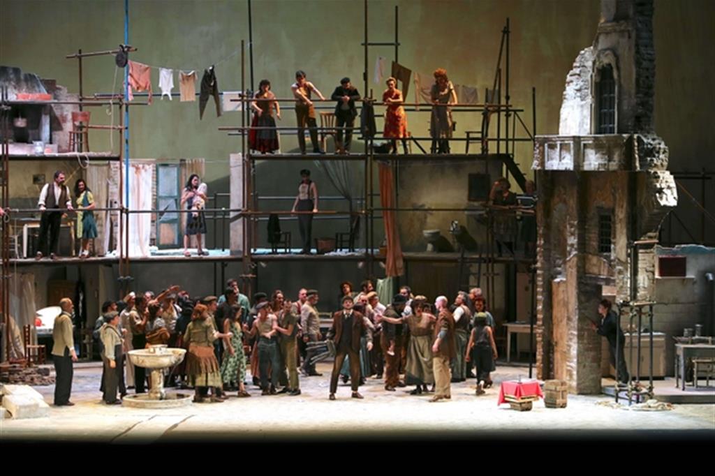 Una scena dell'opera lirica “Miserie e nobiltà” di Marco Tutino che debutterà al Carlo Felice il 23 febbraio