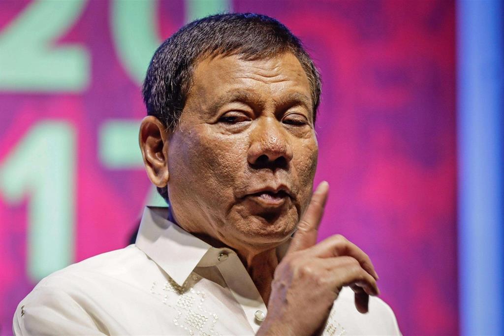 Il presidente filippino Rodrigo Duterte (Ansa)