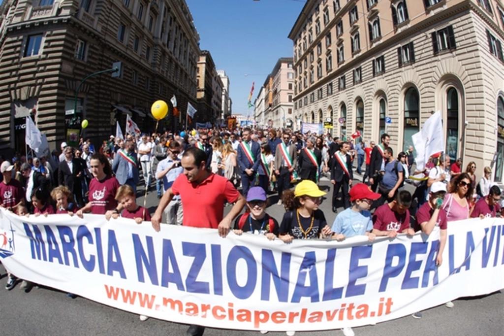 Alcune immagini dell'ottava Marcia nazionale per la vita (Servizio fotografico Siciliani)
