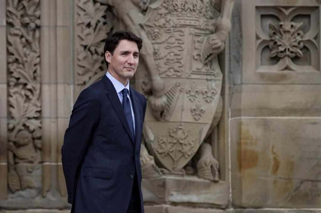 Il primo ministro canadese Justin Trudeau (Ansa/Epa)