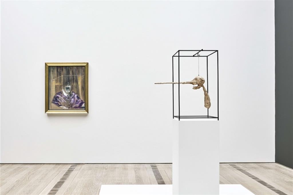 il confronto alla Fondation Beyeler di Basilea tra “Le nez” di Giacometti e ”Head VI” di Bacon