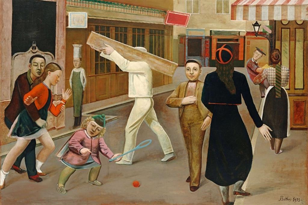 Balthus, «La rue» (1933, particolare)