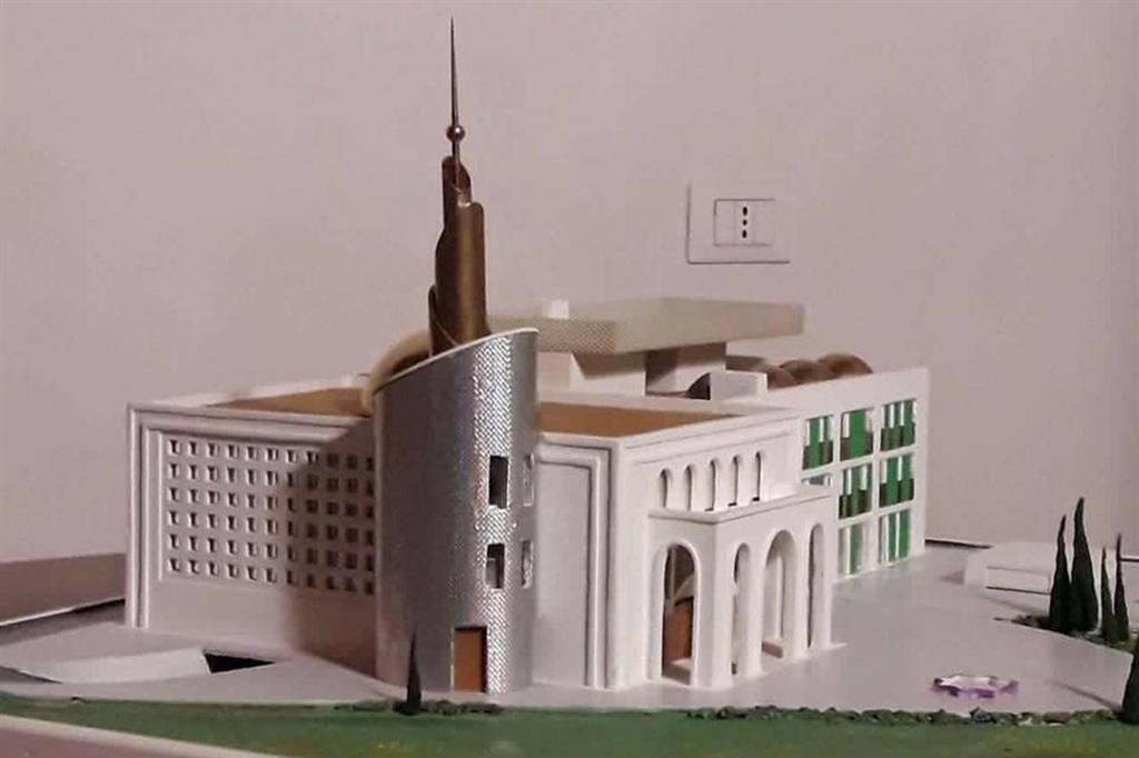 Il progetto della nuova moschea di Sesto San Giovanni (Ansa)