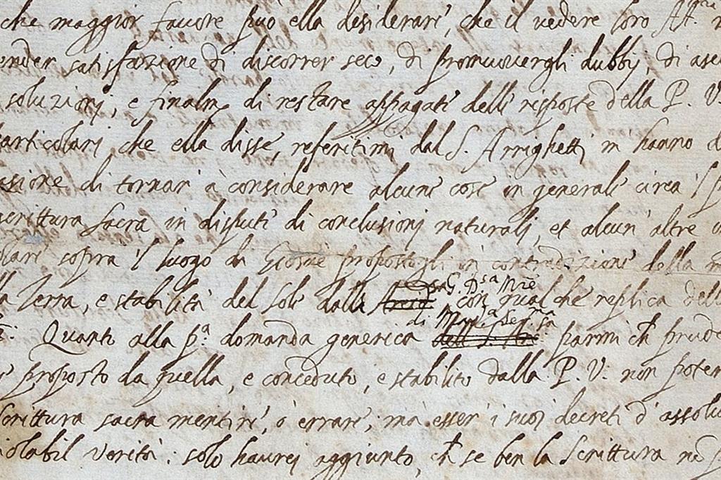 La lettera di Galileo Galilei scoperta a Londra (The Royal Society)