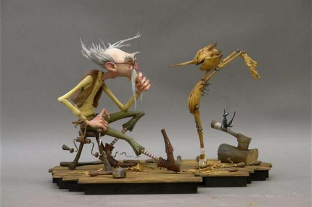 Un bozzetto del "Pinocchio" del premio Oscar Benicio del Toro prodotto da Netflix che uscirà nel 20121