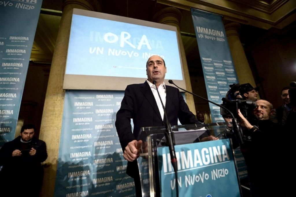 Secondo mandato. Nicola Zingaretti confermato presidente della Regione Lazio (Ansa)