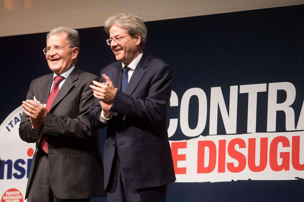 Prodi scende in campo e incorona Gentiloni: «Con lui Paese più forte»