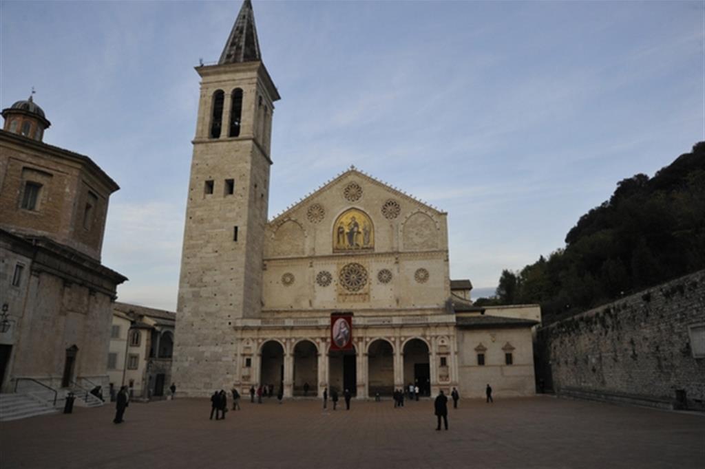 La cattedrale di Spoleto dedicata a Santa Maria Assunta, costruita a partire dal 1151 fino al 1227